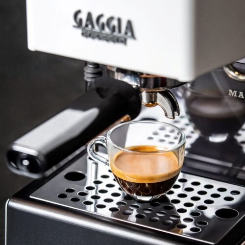 Classic E24 Gaggia blanc - espresso lungo