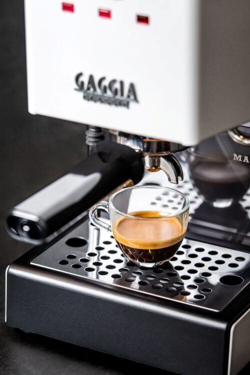 Classic E24 Gaggia blanc - espresso lungo