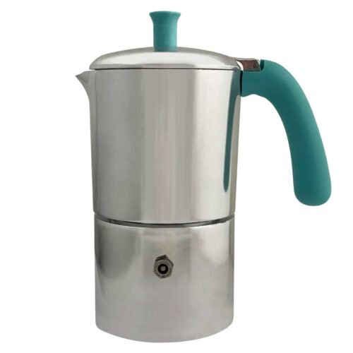 Angelina Gaz 6 Tasses Inox / Vert Tiffany
