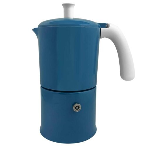 Angelina Gaz 6 Tasses Bleu Clair / Blanc