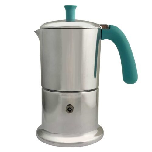 Angelina Induction 6 Tasses Inox / Vert Tiffany