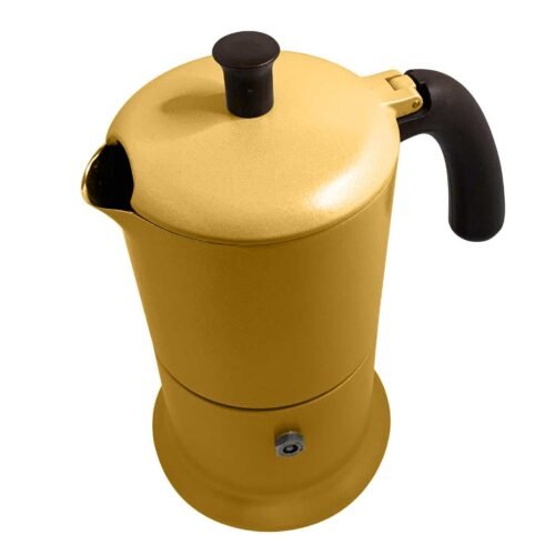 Angelina Induction 6 Tasses Moutarde / Marron – Image 7
